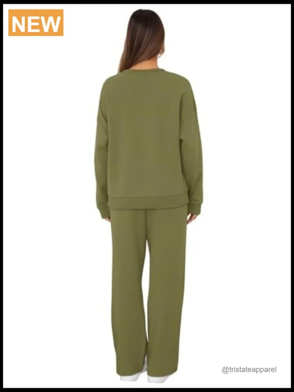 Women's 2 Piece Lounge Set Matching Sweatsuit Crewneck Track Suit